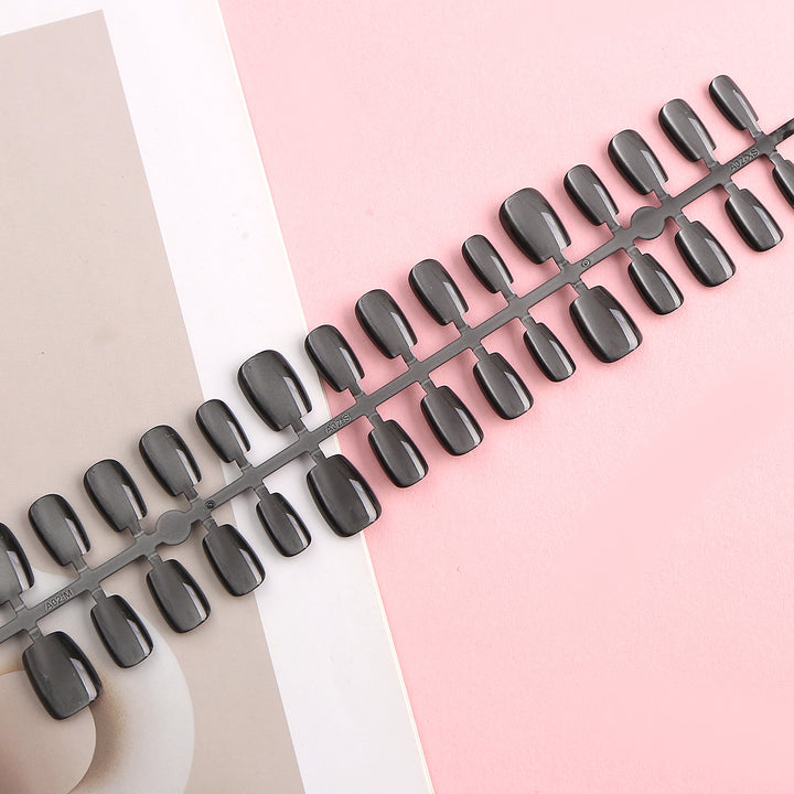 Elegant Glossy Press-On Nail Set Bowlift