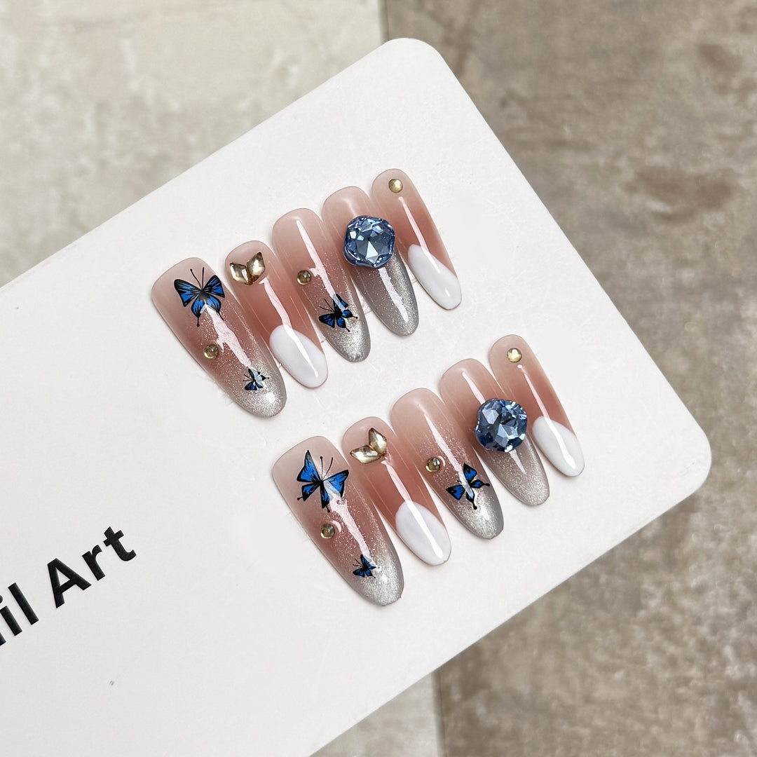 Decorative Animal Print Press-On Nail Set Bowlift