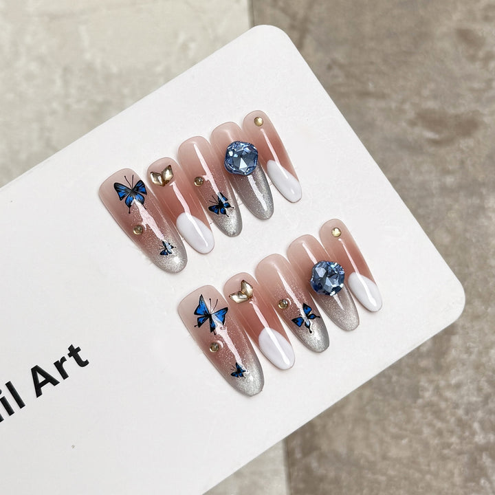 Decorative Animal Print Press-On Nail Set Bowlift