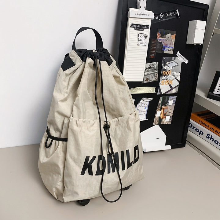 Drawstring Closure Lightweight School Backpack Bowlift