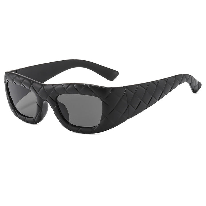 Ladies extravagant sunglasses with textured frame Bowlift