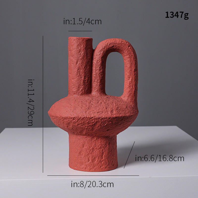 Abstract Shaped Decorative Ceramic Vase