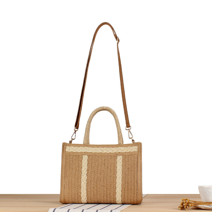 Stylish handbag with artistic ribbed design Bowlift