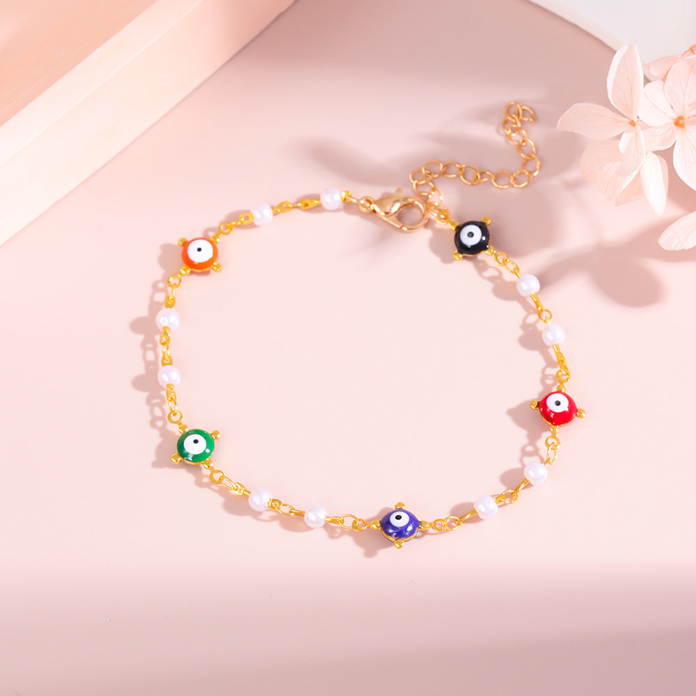 Colorful Charm Ankle Bracelet Bowlift