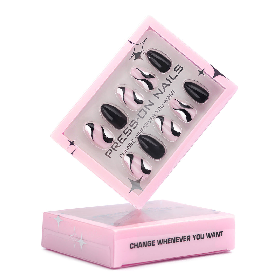 Artificial press-on nails with unique design Bowlift