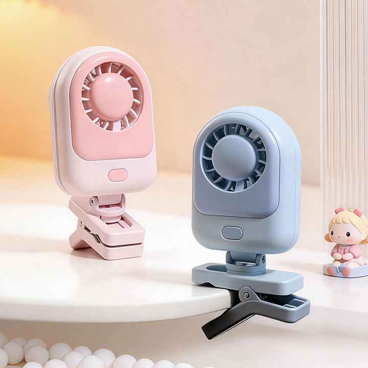 Women's Clip Fan with USB Connection and Flexible Mount Bowlift