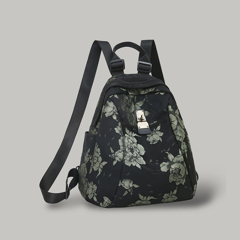 Floral Patterned Casual Daypack Bowlift