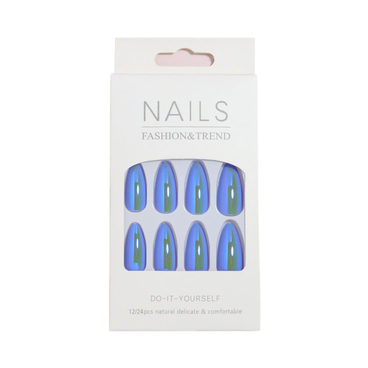 Elegant Glossy Almond-Shaped Press-On Nails Bowlift