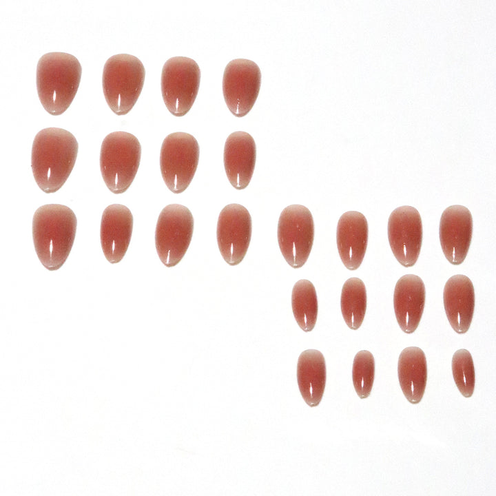 Glossy Ombre Almond-Shaped Nail Tips Bowlift