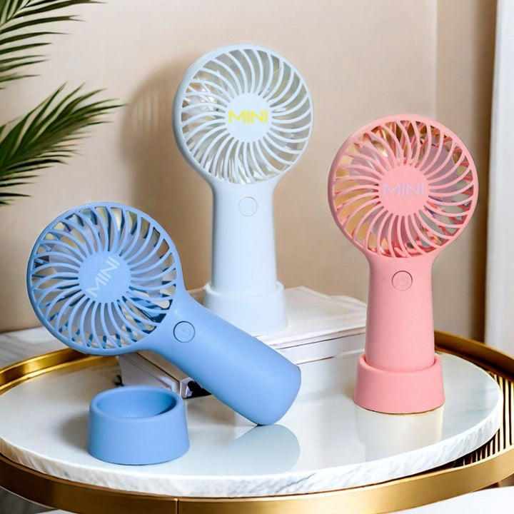 Women Portable Mini Handheld Fan with Ergonomic Design Bowlift