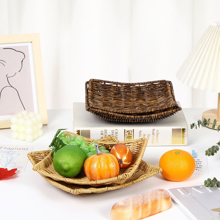 Handcrafted Natural Woven Tray Bowlift