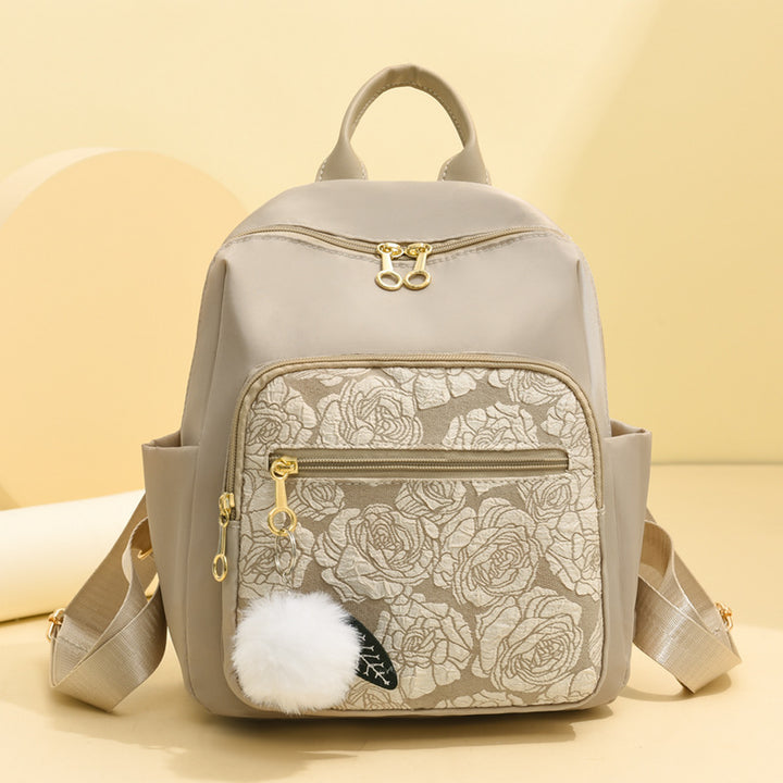 Chic Embroidered Backpack Bowlift