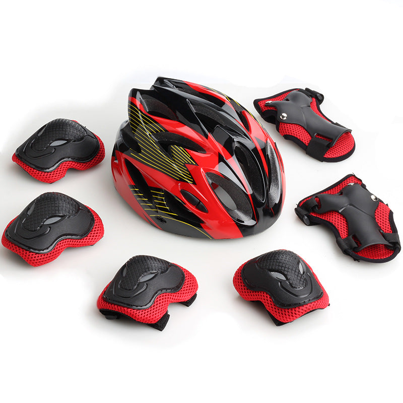 Children's Cycling Safety Helmet and Protective Gear Set Bowlift