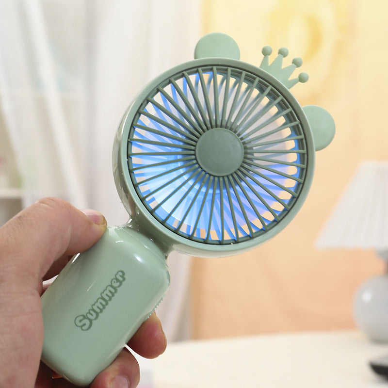 Women's Portable Fan with Cute Ears Bowlift