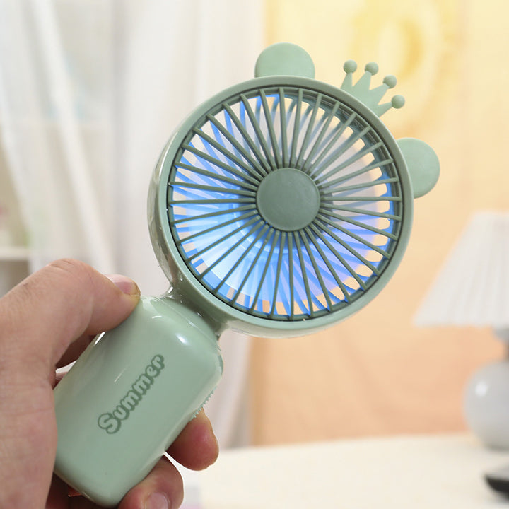 Women's Portable Fan with Cute Ears Bowlift