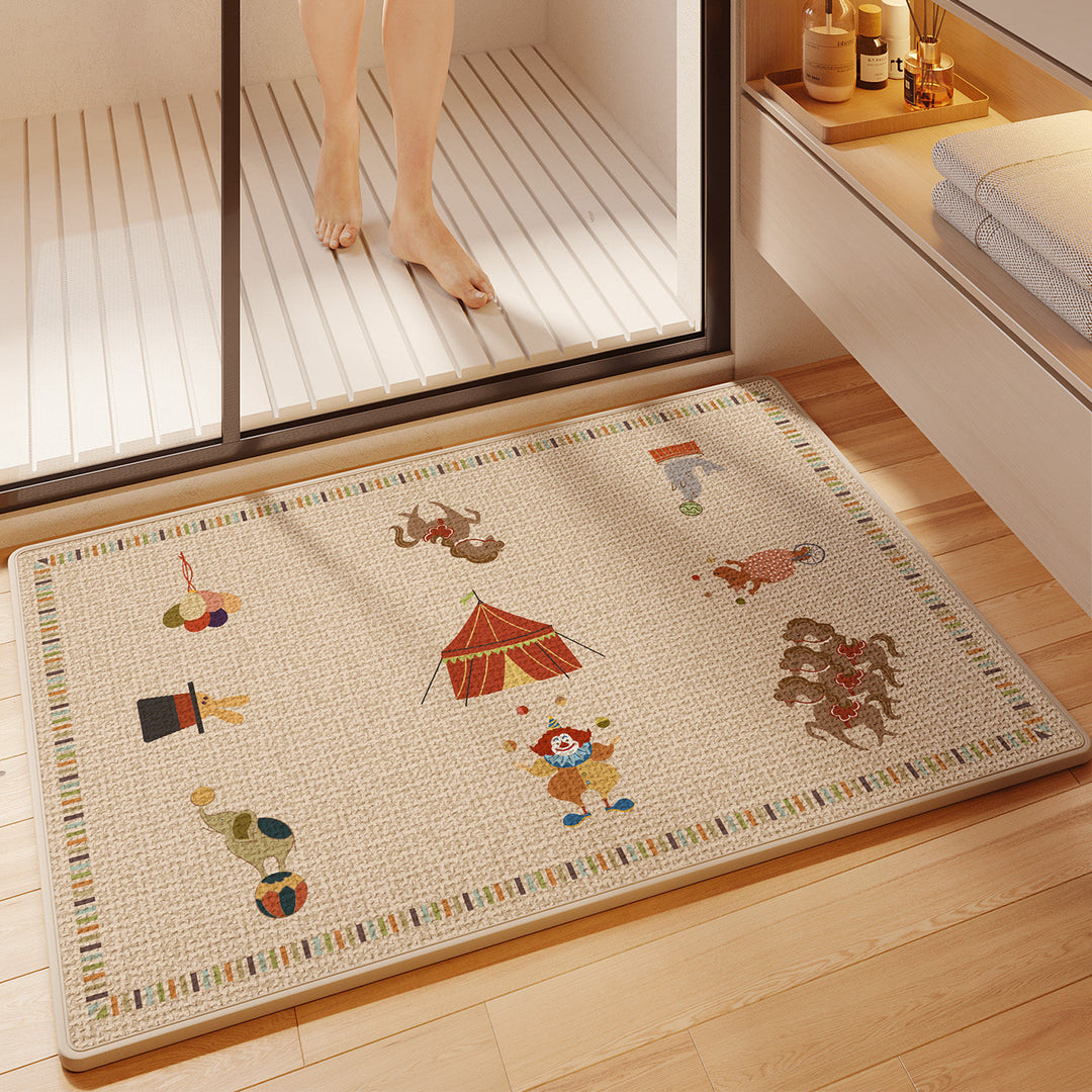 Fun Cartoon Themed Bath Mat Bowlift