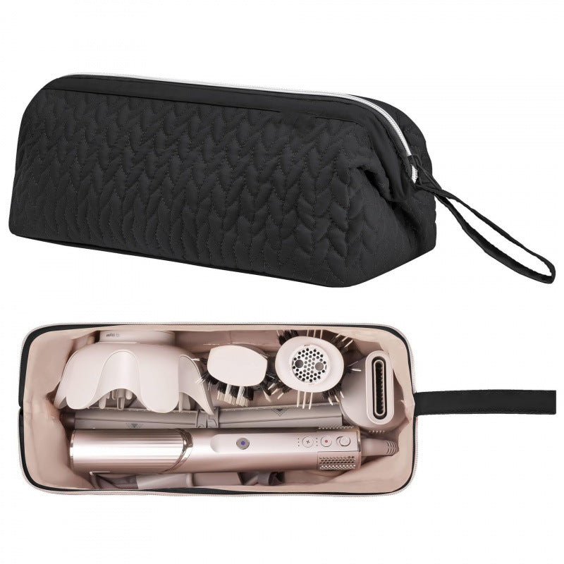 Cosmetic Organizer Bag with Elegant Quilting Bowlift