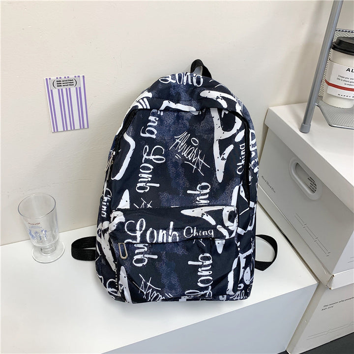 Urban Graffiti Print Backpack