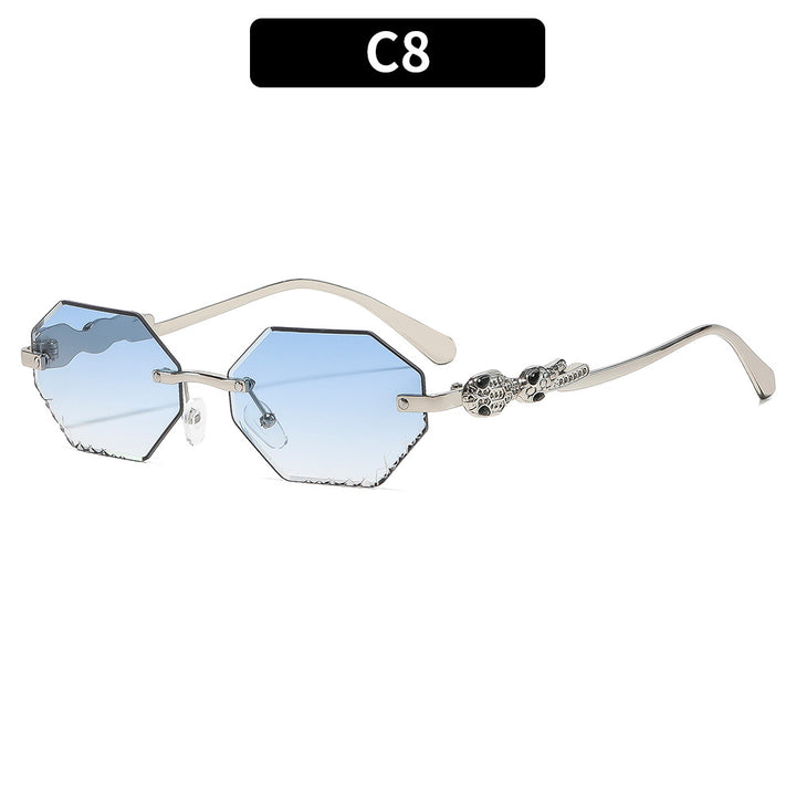 Ornate Octagonal Frame Sunglasses
