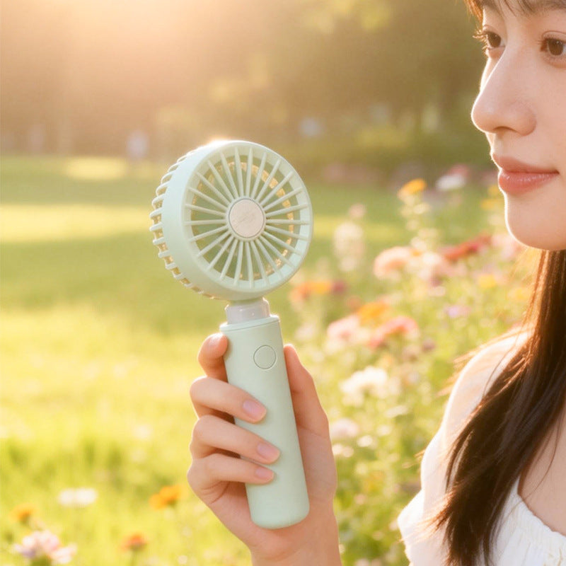 Ladies portable handheld fan with ergonomic design Bowlift