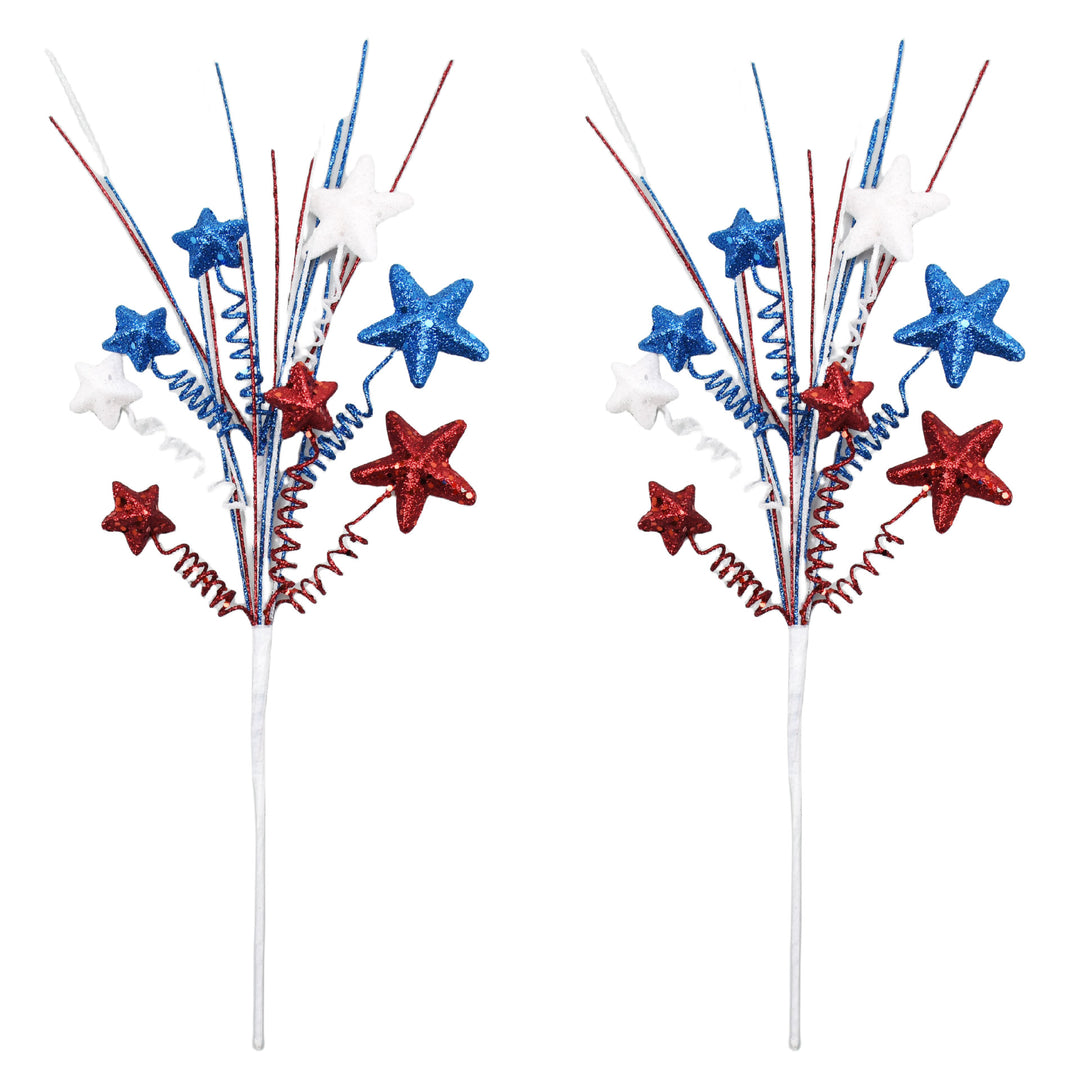 Unisex decorative glimmer star and spiral branch garden stake Bowlift