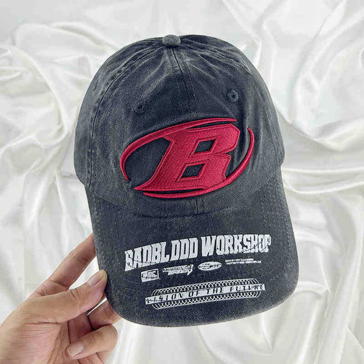 Men's Distressed Graphic Baseball Cap Bowlift 1784188336