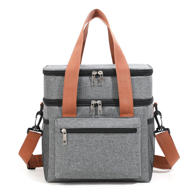 Insulated Multi-Compartment Lunch Cooler Tote