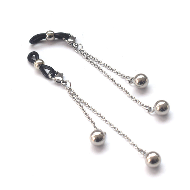 Dangle Earrings with Unique Chain and Bead Design Bowlift