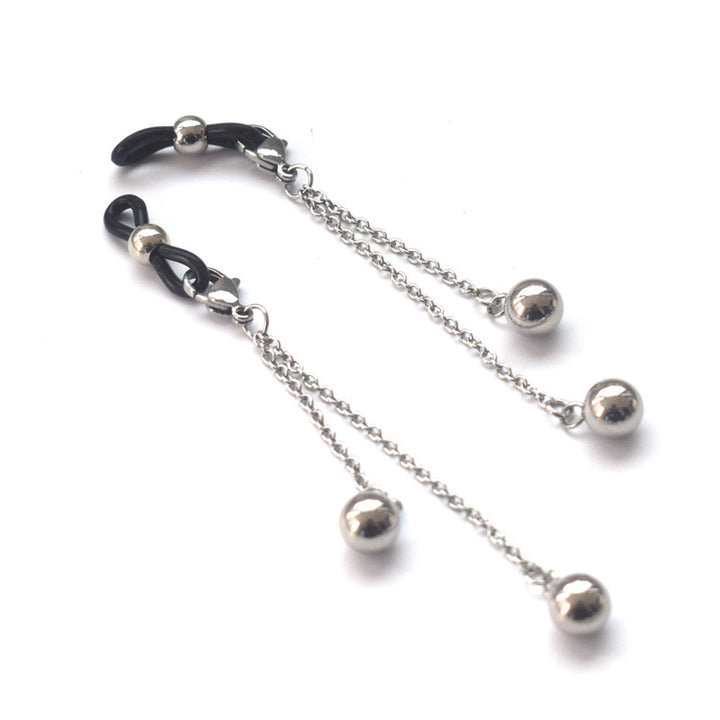Dangle Earrings with Unique Chain and Bead Design Bowlift