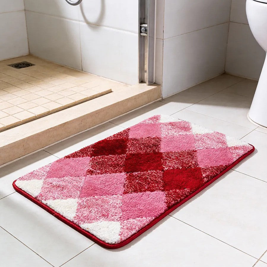 Soft Absorbent Wave Pattern Bath Mat Bowlift
