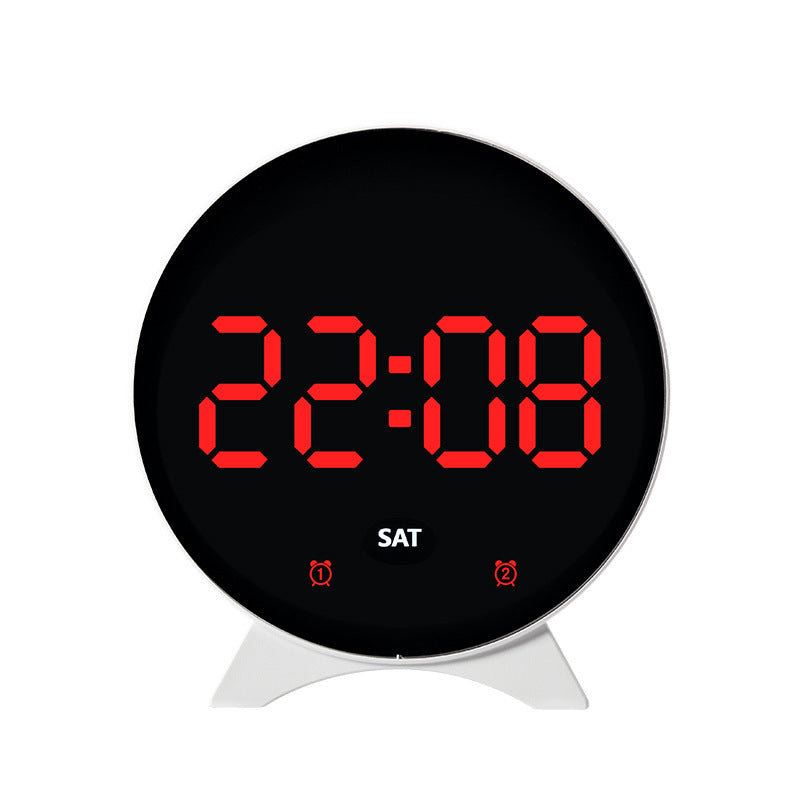 Digital alarm clock with large LED display and adjustable light sensor Bowlift