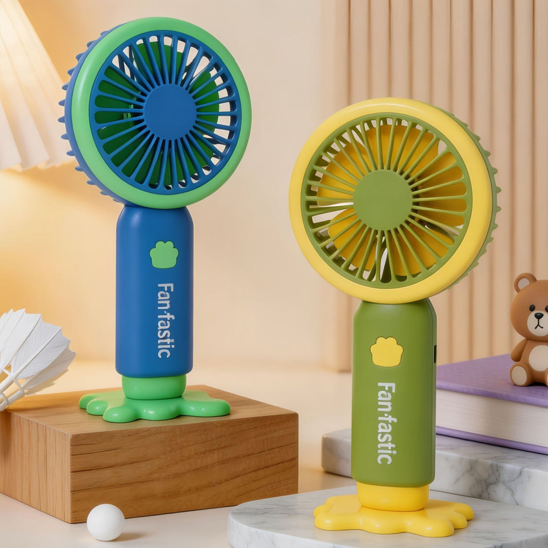 Ladies Portable Hand Fan with Multifunctional USB Charging Function and Ergonomic Design Bowlift