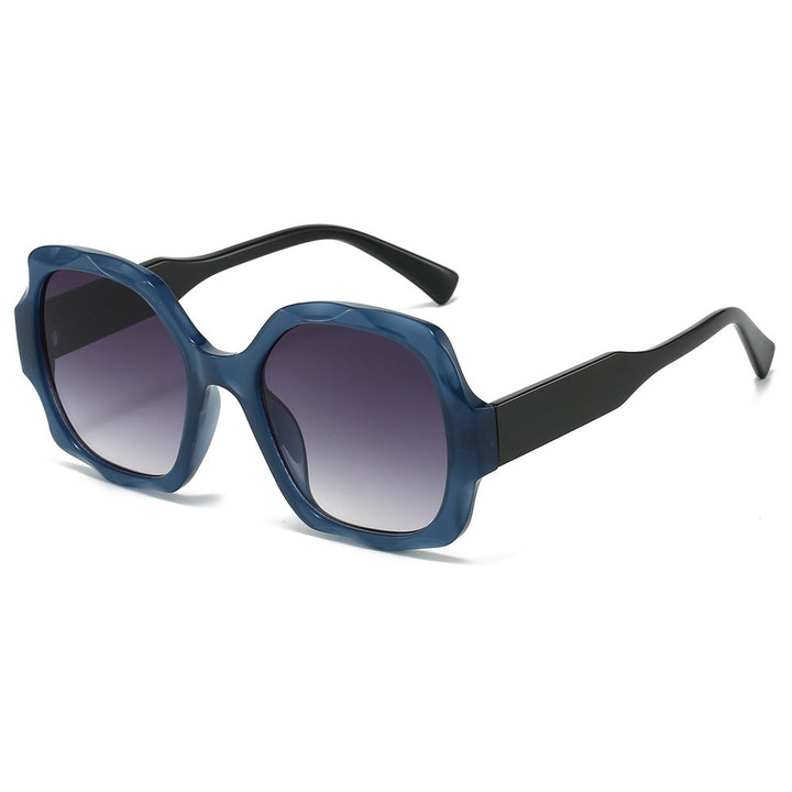 Fashion-Forward Hexagonal Frame Sunglasses Bowlift