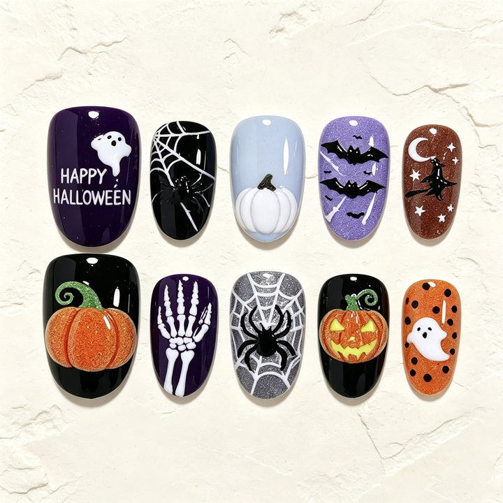 Halloween-Themed Nail Art Set Bowlift