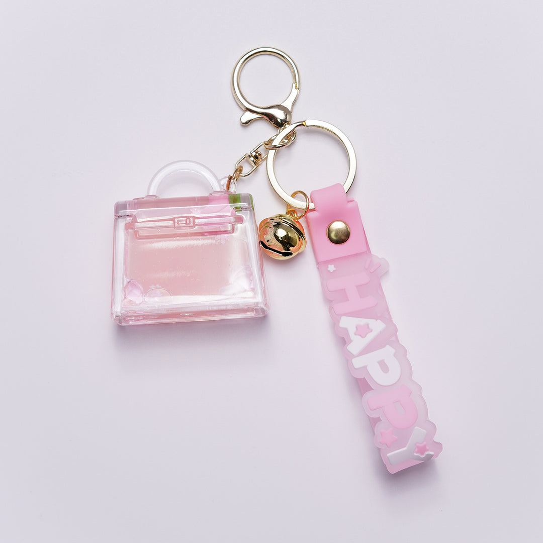 Ladies Creative Keychain with Heart Motif Bowlift