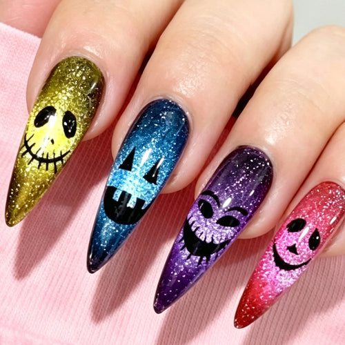 Halloween-Themed Glitter Nail Art Tips Bowlift