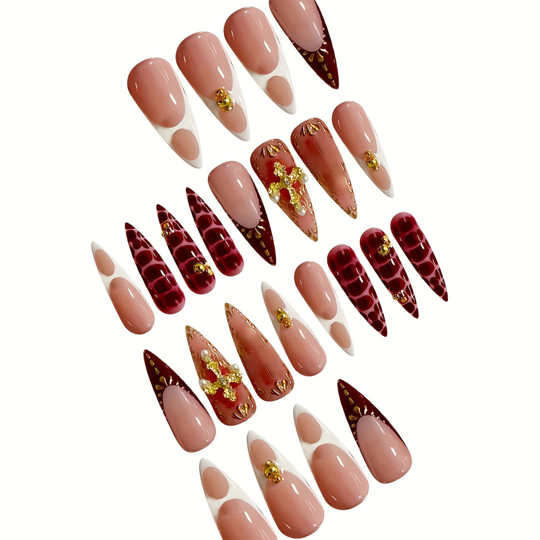 Elegant Sculpted Nail Enhancements Bowlift