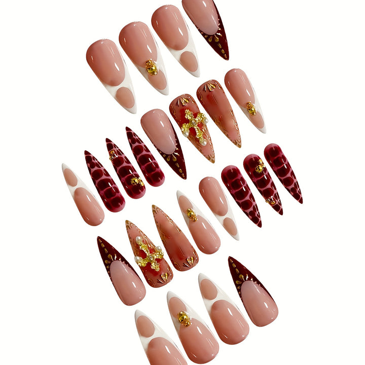 Elegant Sculpted Nail Enhancements Bowlift
