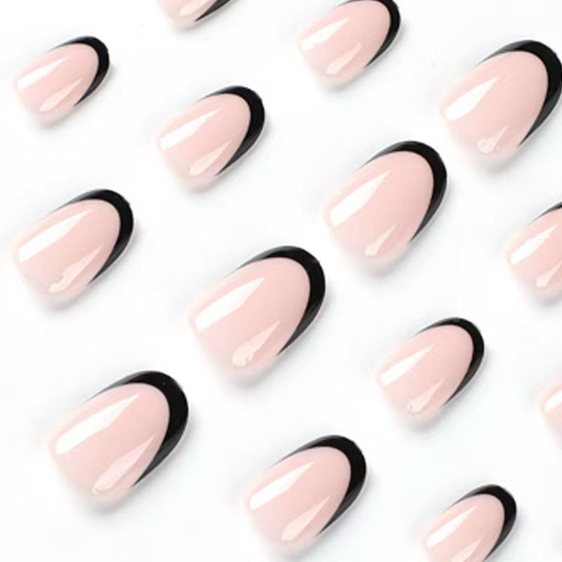 Acrylic nail set with elegant French tips and exciting ombre design Bowlift