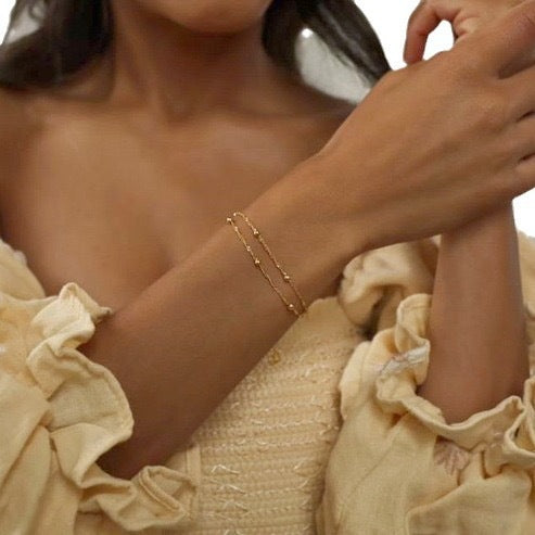 Delicate Silver Chain Bracelet Bowlift