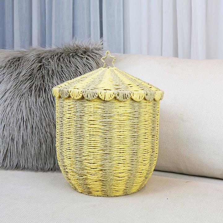 Handmade storage basket in playful design Bowlift