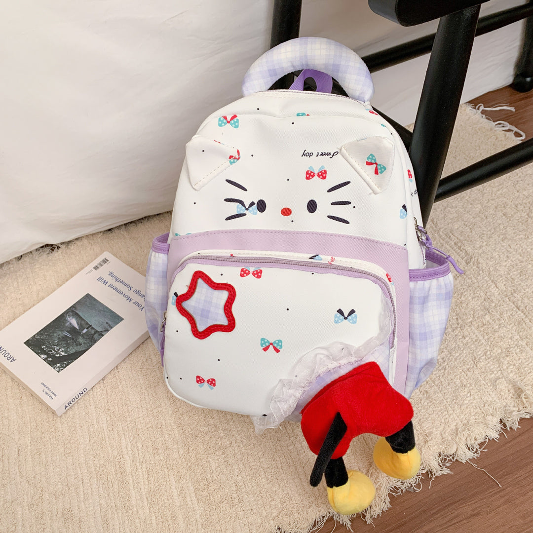 Playful Character-Themed Backpack Bowlift