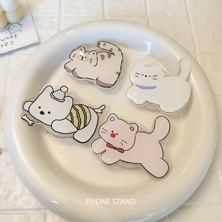 Playful Cat Smartphone Holder Bowlift