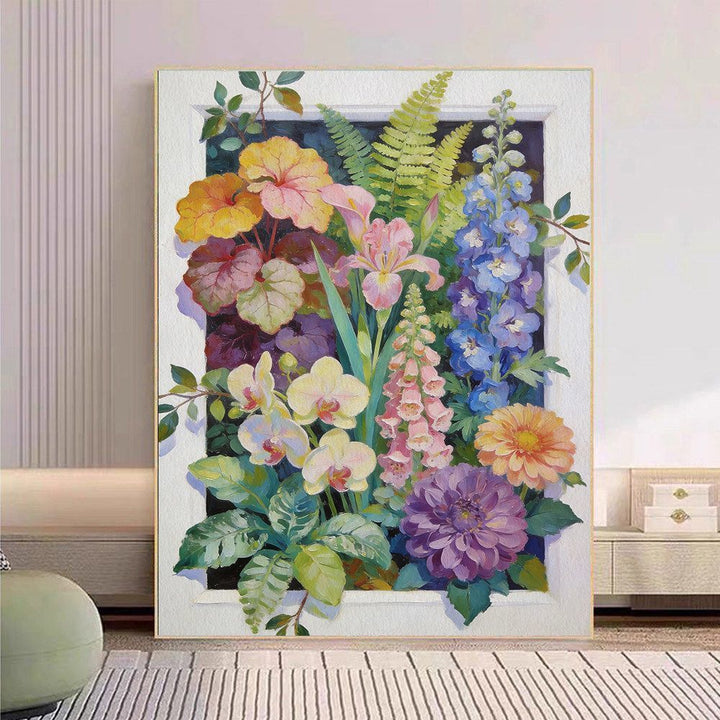 Floral Botanical Canvas Art Print Bowlift