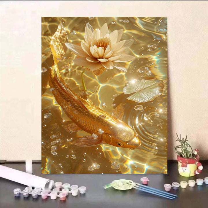 DIY Koi Fish and Water Lily Painting Kit Bowlift