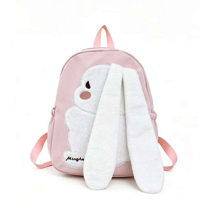 Cute Bunny Ear Plush Backpack Bowlift
