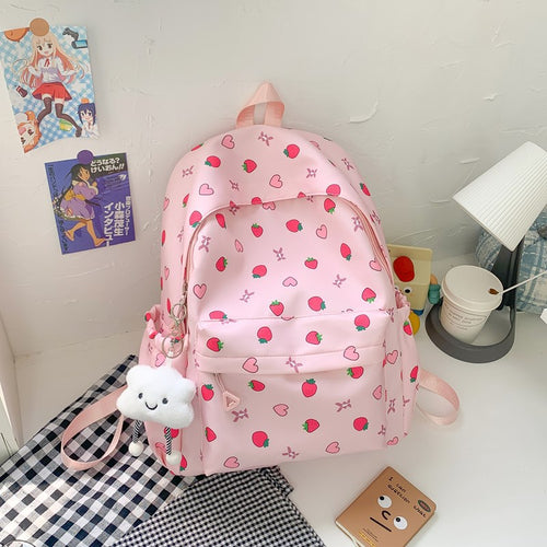 Playful Patterned School Backpack