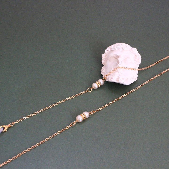 Elegant pearl necklace with adjustable design Bowlift