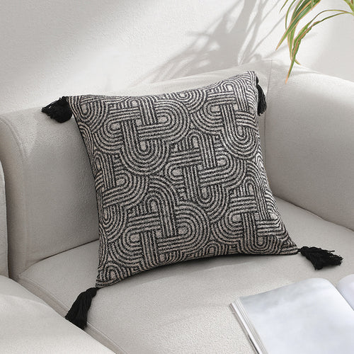 Textured Patterned Decorative Pillow