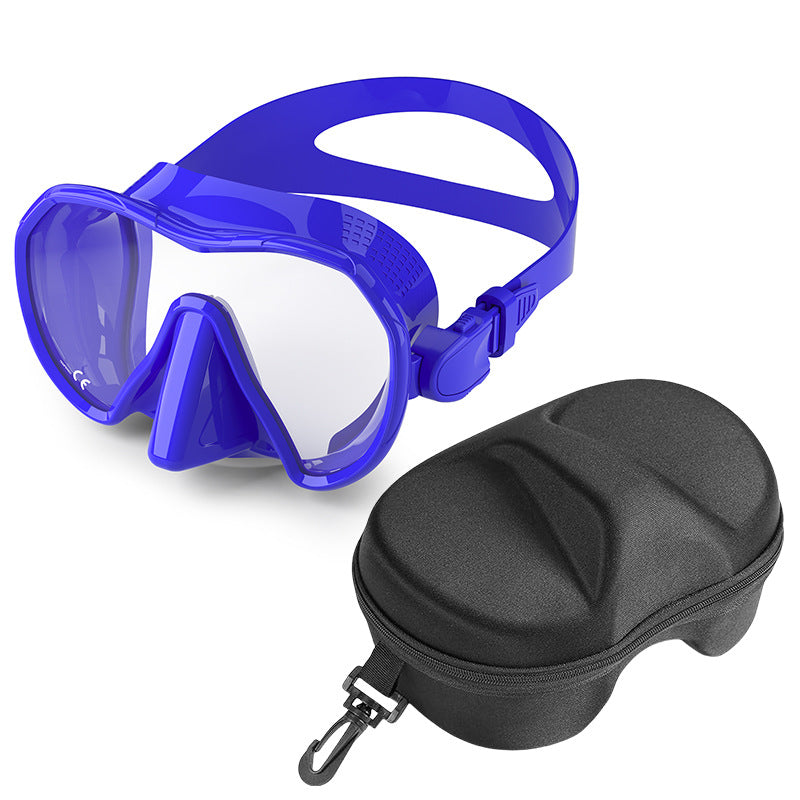 Diving mask with wide field of vision and comfortable wearing comfort Bowlift